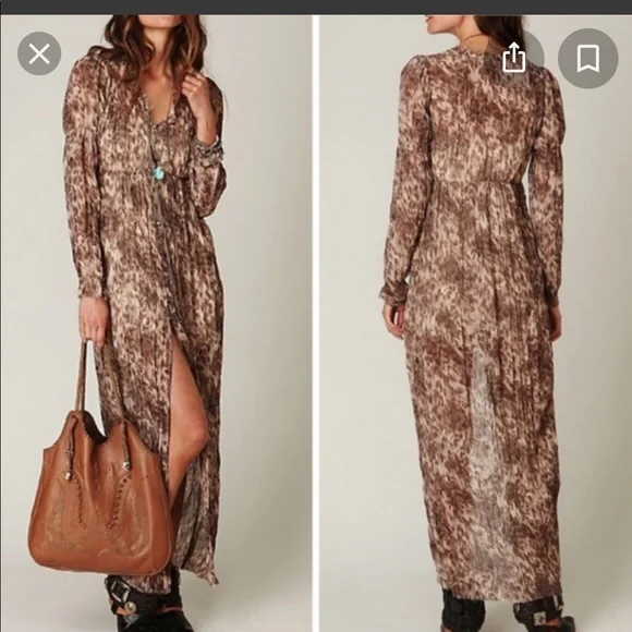 NWOT Free People Dreamtime Leopard Dress - Picture 2 of 10